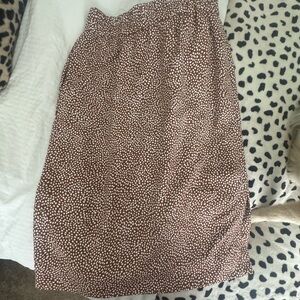Brown Polka Dot Skirt